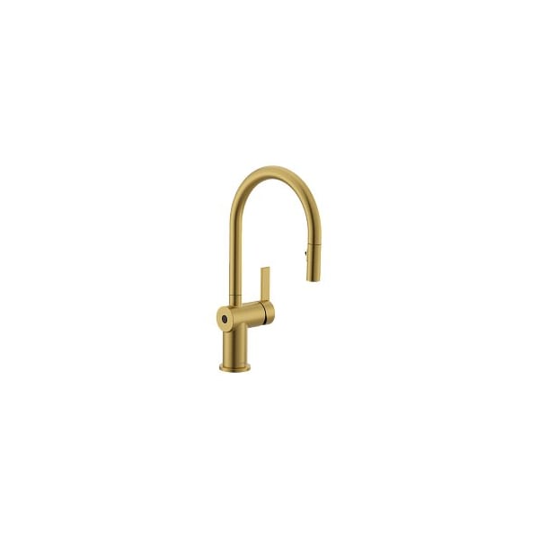 Brushed Gold One-Handle Kitchen Faucet